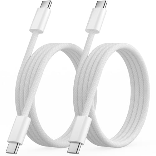 Osecet 2Pack 1M iPhone 17 Charger Cable, Nylon USB C to USB C Charger Cable | Braided 60W USBC to USBC Cable,Type C Charger Fast Charging for iPhone 17 16 15 Pro Plus Pro Max/iPad Pro/Air