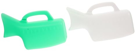 IWOWHERO 2 Stück Damen Urinflasche Tragbar Auslaufsicher Wiederverwendbar Notfallpinkelflasche für Reisen Camping Outdoor Geeignet