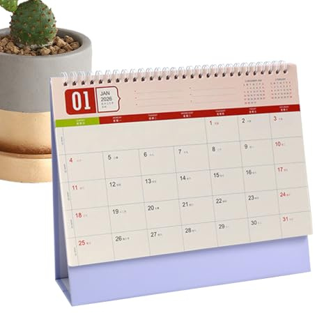 Kanoauo Monatlicher Kalender Für Den Schreibtisch - Monatsplan Für Das Jahr 2026 - Kalender Für Terminplanung,Für Familie, Freunde, Schüler Und Lehrer, Zuhause, Innenbereich, Wohnzimmer, Schule, Büro