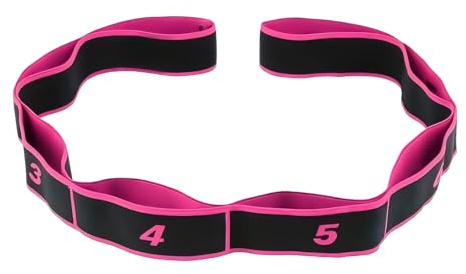 Resistance Yoga Straps for Stretching,8-Section Fitness Resistance Bands with Handles,Portable Flexible Yoga Straps Band for Legs Pilates Arm Back Women Men Home Indoor Outdoor