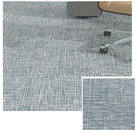 XLIHAWY Lot 4 Dalles Moquette, 50 X 50 Cm Antidérapantes, Dalles Moquette Carrées, Réutilisables Imperméables pour Salon Chambre(B,19.7x19.7in/4pcs)