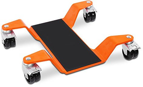 ConStands Mover II 400 kg - Motorrad Rangierhilfe Kompatibel mit Orange Hauptständer Rangierwagen