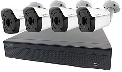 Kit videosorveglianza Ip completo di 4 telecamere 4k poe Grandangolo