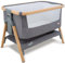 Tutti Bambini CoZee® Next to Me Crib & Standalone Baby Cot, Co-Sleeper - Foldable Baby Bed, Baby Crib 6 Height Levels, Baby Bedside Crib, Travel Cot, Mattress Included (0-6 Months) - Oak & Charcoal