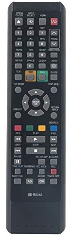 VINABTY SE-R0342 Replacement Remote Fit for Toshiba DVD VCR VIDEO CASSETTE | RECORDER DVR20KB