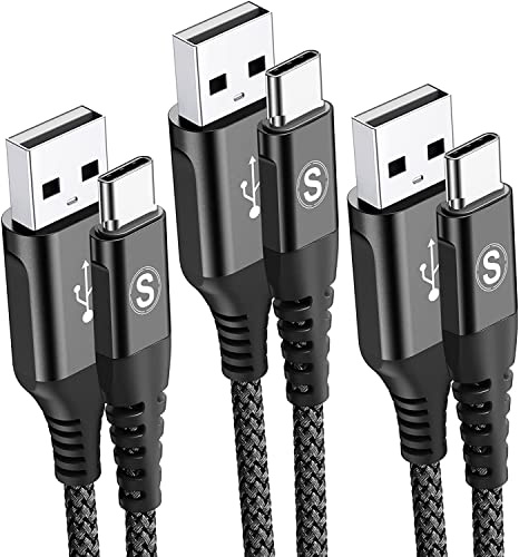 sweguard USB C Kabel 3.1A [3Stück 3m+2m+1m] Schnellladung, Ladekabel USB C Nylon Type C Kabel für i Phone 17 16 15 Pro Max,Samsung S26 S25 S24 S23 S22 zu S8 Plus/Ultra/FE,Note20,A71 A52 A51,HUAWEI P60