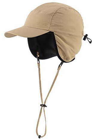 Magracy Outdoor-Baseballkappe für Herren, wasserdicht, Wintermütze mit Ohrenklappen