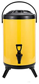 Dispensador De Bebidas Con Aislamiento De 8 Litros,Dispensador De Bebidas,Cubo Dispensador De Bebidas Fr¨ªas Y Calientes Con Aislamiento,Dispensador De Bebidas De Acero Inoxidable(8L-amarillo)