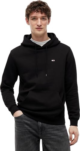 Tommy Jeans Herren Hoodie Regular Fit Flag Fleece mit Kapuze