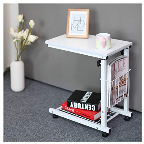 Mobiler Überbetttisch Days Überbetttisch mit Rollen, höhenverstellbar, tragbarer und Stabiler Laptop-Schreibtisch mit Rollen, Tisch mit Rollen über dem Bett