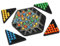 Juego de Mesa Triangular, Juego de Triángulo en Cadena Juego de Banda Elástica Ajedrez Triangular en Cadena Juegos de Rompecabezas Escritorio Juego Mesa con Clavijas para Familia Interactivo