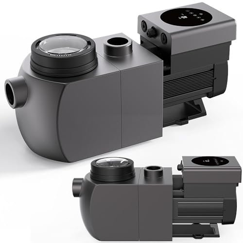 Mucola Inverter Poolpumpe Aquagem inkl. Wi-Fi 26500 l/h IH30 Schwimmbad WLAN PUMPE für Pools 50-80 m³ Umwälzpumpe nur 32,4 db Filterpumpe