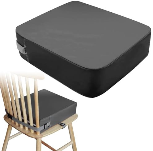 DASIAUTOEM Stuhlsitzerhöhung Kind, SitzerhöHung Sitzkissen Kinder, Autositzerhöhung, Sitzerhöhung stuhl, Abnehmbar zum Reinigen, mit Befestigungsgurten, für Kinder, Babies