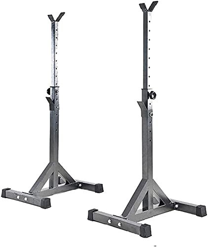CCKUYT Sport Squat Rack Bank mit Verstellbarer Langhantel Gym Bank Home Fitness Press Bank mit Hanteln für Gewichte Multifunktions Home Aerobic