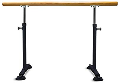 CAFIEDR Ballettstange, Stange, verstellbare Ballettstange, tragbar für Zuhause, Kinder, Erwachsene, Stretching, Tanzgymnastik(Schwarzer 1,5 m)