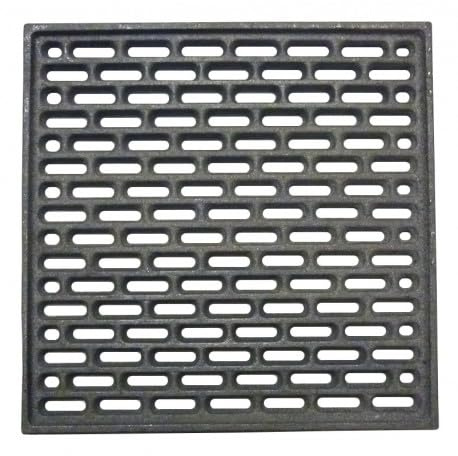 Rejilla de ventilación de hierro fundido para chimeneas, estufas de leña y fogatas, 250 x 250 mm (ref. INT. 0026)