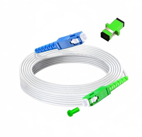 MiusKiw Câble Fibre Optique SC/APC à SC/UPC, Adapté Freebox