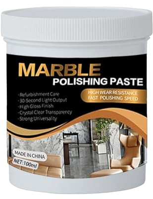 Nettoyant et polissage pour granit - Marbre, quartz, pierre - Détachant pour cuisine, salle de bain, carrelage de douche, lavabo - Brillance sans traces - 100 ml