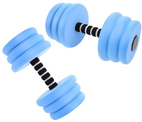 CIYODO 2 pièces Haltères Flottantes EVA avec Design Fileté pour Exercices Aquatiques Légères et Durables Support et Stabilité Améliorés pour Natation Yoga Aquatique et Fitness Piscine