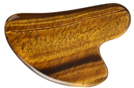 UPKOCH Tigerauge Gua Sha Schabbrett 7,5X5cm Massagegerät zur Faltenbehandlung und Hautverjüngung Massagetool für Wellness und Entspannung für Frauen und Trainer