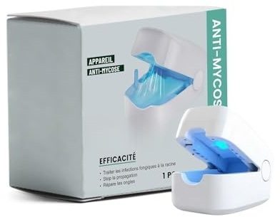 OrthoVital Antimykosegerät OrthoVital Pulslicht gegen Nagelpilz und Nagelpilz - Effektive Reinigung und Reparatur bei Fußpilz, Fußnägel, Laser-Behandlung