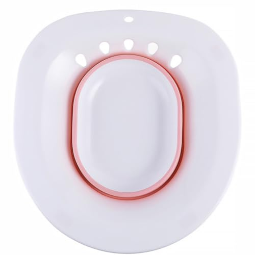 MAGICLULU Folding Female Bidet Sitz Bath Basin for Pregnant Women, Portable Pink Maternal Toilet Wash Potty for Intimate Hygiene and Postpartum Care
