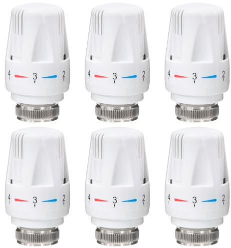 ValveTechnik Thermostat Head Radiator Valve M30x1.5 Thread Thermostat (6) | Thread Thermostat Heating Thermostat Head Replacement Head Heating Thermostat Radiator Thermostat For Home Office