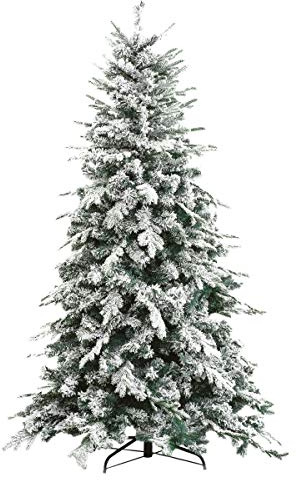 STI Albero di Natale Abete Innevato Alaska h 210cm 1876 Rami Effetto Realistico