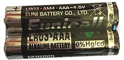 Hillflower 4 Piece AAA LR3 LR03 AM4 MN2400 Bulk 0% Hg 1.5V Ultra Power Alkaline New Battery