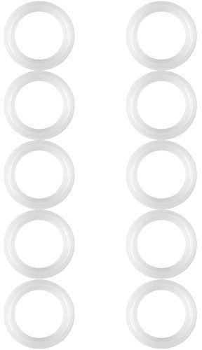 Guarnizione in Silicone Sigillatura Rondella Tri-clamp per Tubi Sanitari, 10 Pz, Raccordi Sanitari per OD 50,5mm, Ghiera Morsetto Impostato, Guarnizione in Silicone per Tubi Saldare
