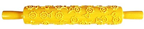 Mattarello con Decorazioni - Fiori mattarello Decorativo - Biscotti - PVC - Cake Design - Visto in TV - Idea Regalo Natale e Compleanno