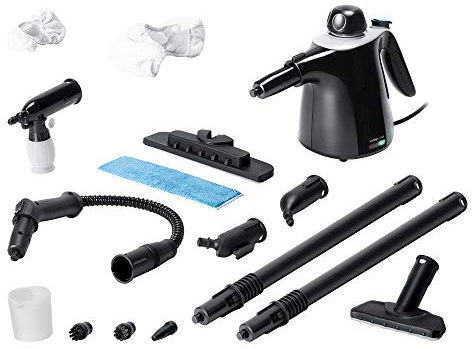 Cecotec Nettoyeur vapeur à traîneau HydroSteam 2030 Active 2000 W (Main | + 15 Accessoires)