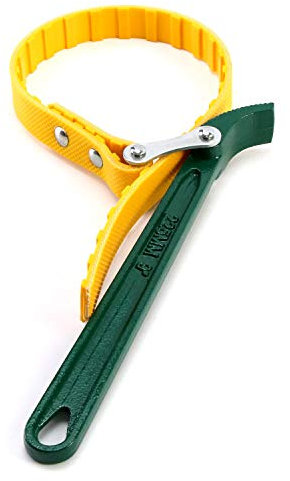 QWORK Chiave a Nastro per Filtro Olio, 9 Pollici Chiave a Cinghia in Gomma