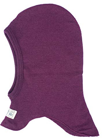 Lilano, Kinder/Baby Sturmhaube, 70% Wolle (kbT), 30% Seide, 210 g/m² (Beere, 74-80)