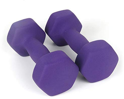 Neopren Hantel Home Übung Arm Handgewichte Pilates Hanteln In 1 Kg Bis 6 Kg Verkauft Als Paar Für Männer Frauen Gewichte Home Gym Kraftübung-Purple||5kg*2