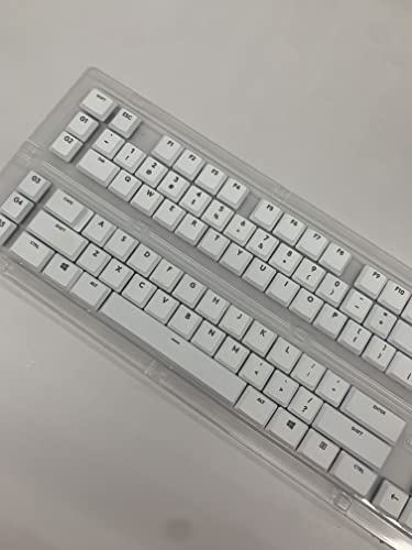 Für Logitech G915TKL G915 G815 Tastatur-Tastenkappen, 111 Volltasten. Ersatz-Tastenkappen zum Selbermachen, farbige Tastenkappen (weiß)