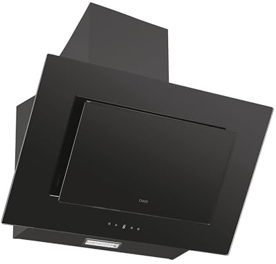 Candy CDG6BG, Campana Extractora Decorativa 60CM, 3 Niveles de Potencia, 65W, 303,2M3/H, Filtro de Carbono Opcional, Panel Aluminio Antigrasa, Iluminación LED, 63DB, Negro