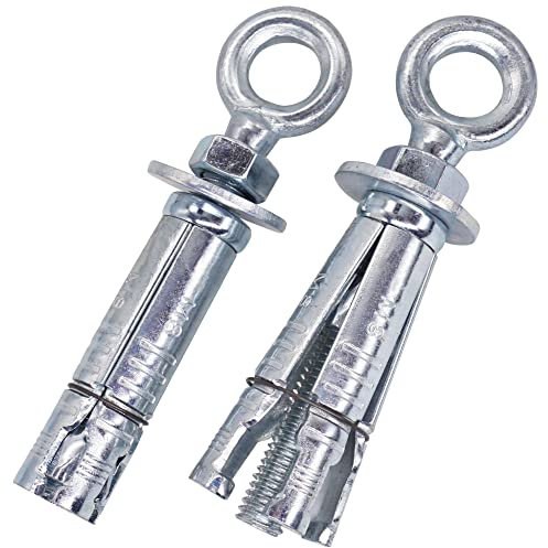 SKIR'CO (2 pezzi) Bullone a occhiello Scudo Ancoraggio M8, Bulloni ad occhiello ad espansione, Ancoraggio per calcestruzzo