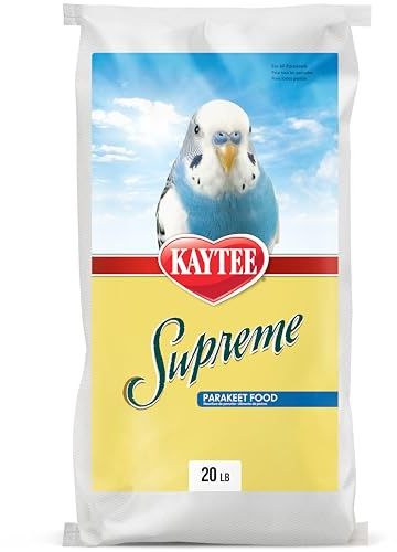 Kaytee Supreme Parakeet Food, for Pet Birds, 20 Pounds