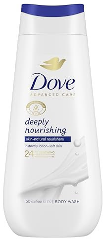 Dove Advanced Care Deeply Nourishing Body Wash body cleanser with skin-natural nutrients for instantly lotion-soft skin 225 ml