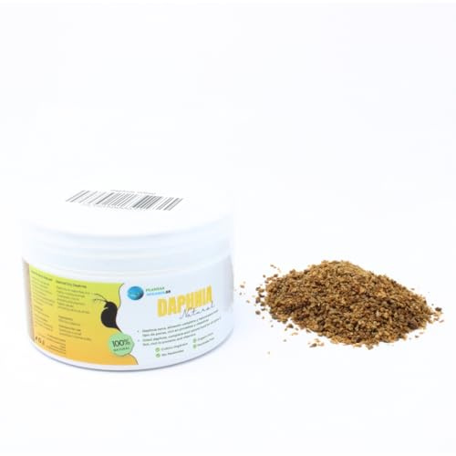 Daphnia Seca Natural Plantasacuario 225ml, Alimento a Base de Insectos 100% Natural para Peces Rico en proteína y vitaminas