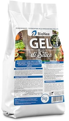 Gel di Silice per Agricoltura x 1 KG - Polvere di Roccia, Potenziatore delle Difese Naturali, Effetto Insetticida e Fungicida - Protezione Naturale per Orto, Frutteto e Piante Ornamentali