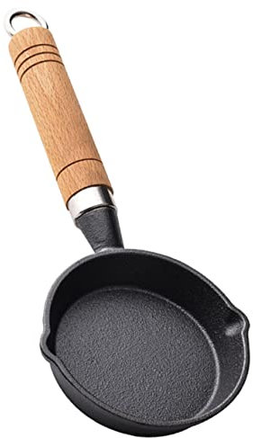 Ciieeo Sartén Pequeña Antiadherente 10Cm Sartén para Huevos Mango Material Anti-Escaldaduras Uso Familiar para Cocinar Tortillas y Crepes