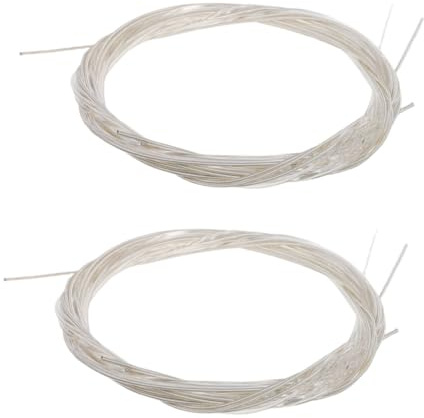 TOGEVAL 2sätze Nylon Saiten Für Klassische Gitarre Versilberte Saiten Für Akustische Bass Ukulele Installieren Langlebig Und Klarer Für Musiker Und Instrumentenpflege