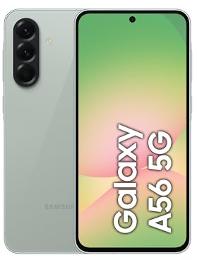 Samsung Galaxy A56 5G, smartphone Android, 256 GB di spazio di archiviazione, 8 GB di RAM, splendido verde oliva, 6 aggiornamenti del sistema operativo, ampio display, lunga durata della batteria