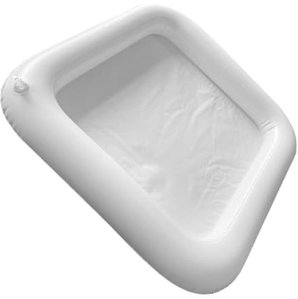 FONDOTIN Inflatable Cooler Tray for Pool Parties Lightweight Ice Serving Bar for Drinks and Food Floating Ice Buffet for Fun and Outdoor Gatherings