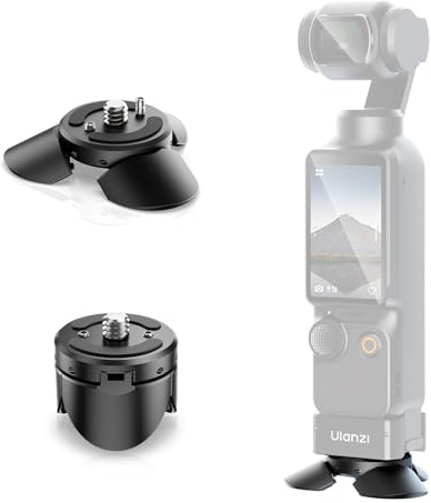 ULANZI PK-08 Pocket 3 Mini Tripod for DJI Osmo Pocket 3, All-Purpose Mini Tripod 1/4'' Mounting Screw for Insta360 X5 X4 X3 for Desktop Stand