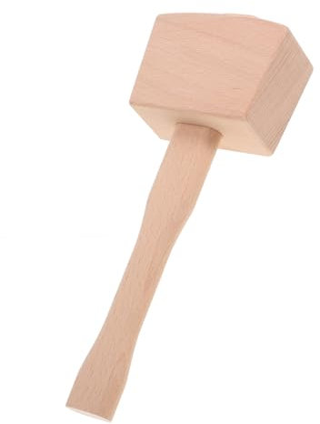 DOITOOL Small Wooden Mallet for and Woodworking for Use Wood Handle Multi-Purpose Carpentry Tool