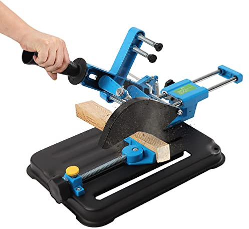 LKHDONG Soporte para amoladora angular, doble orificio para amoladora angular de 100-125 mm, ángulo ajustable de 0 a 45 °