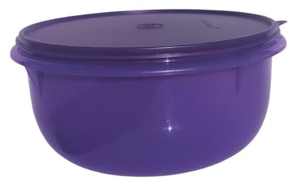 Tupperware Mixing Bowl Maximilian Salad Bowl with Lid Salad Bar Yeast Dough Baking Bowl 3000 ml Peng (Purple 3.0 Litres)
